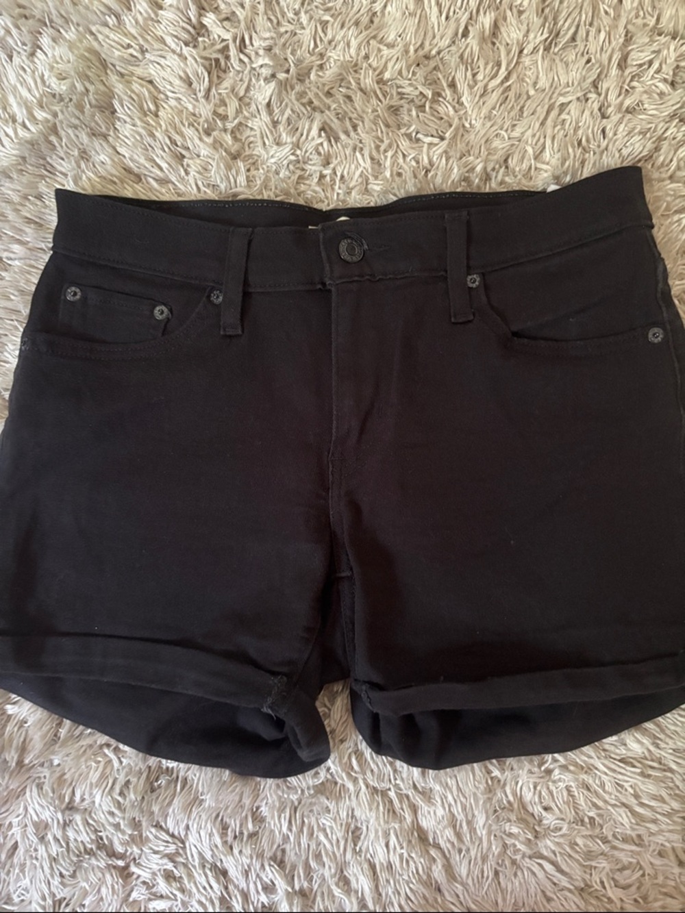 Black levi’s Denim Shorts size 28